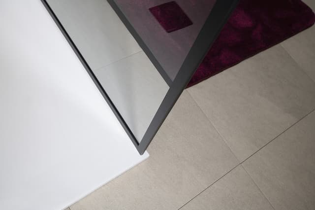 CURE BLACK walk-in, 800 mm, szkło czyste