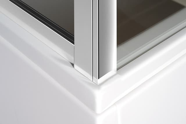 DEEP drzwi prysznicowe 1300x1650mm, szkło czyste