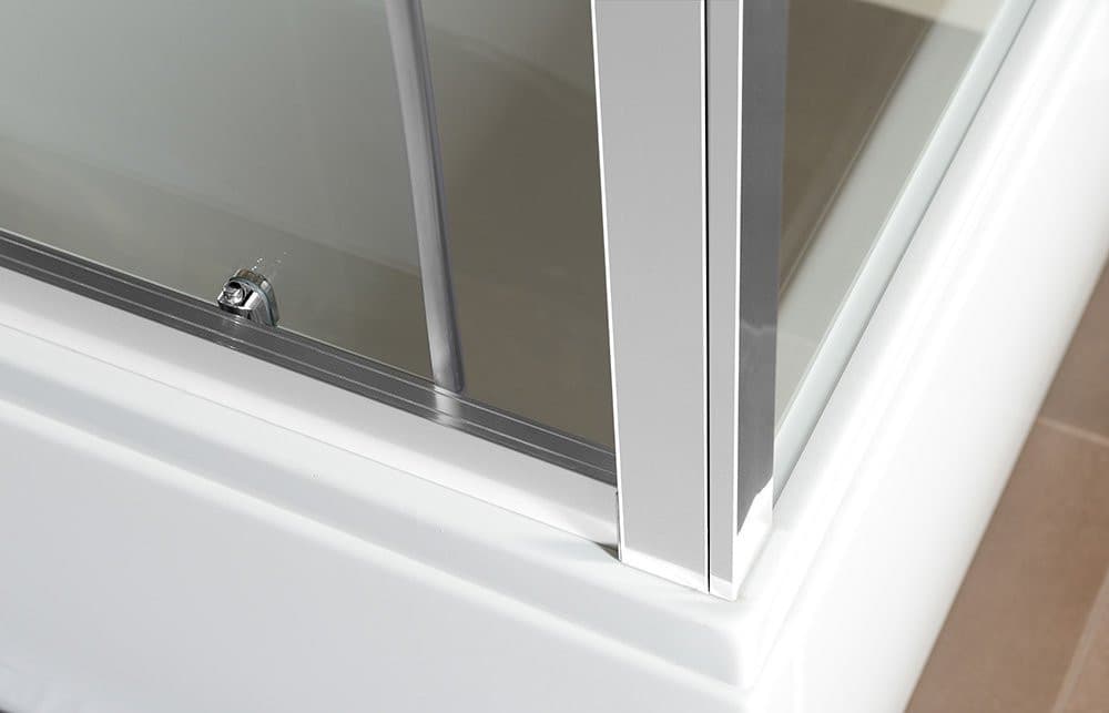DEEP drzwi prysznicowe 1300x1650mm, szkło czyste