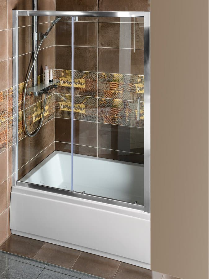 DEEP drzwi prysznicowe 1400x1650mm, szkło czyste