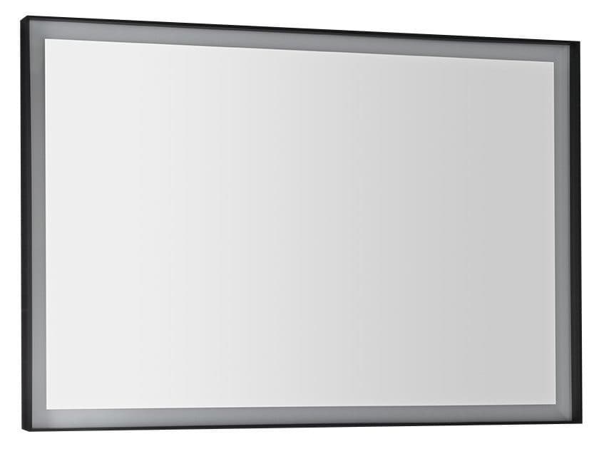 SORT lustro z oświetleniem LED 100x70cm, czarny mat