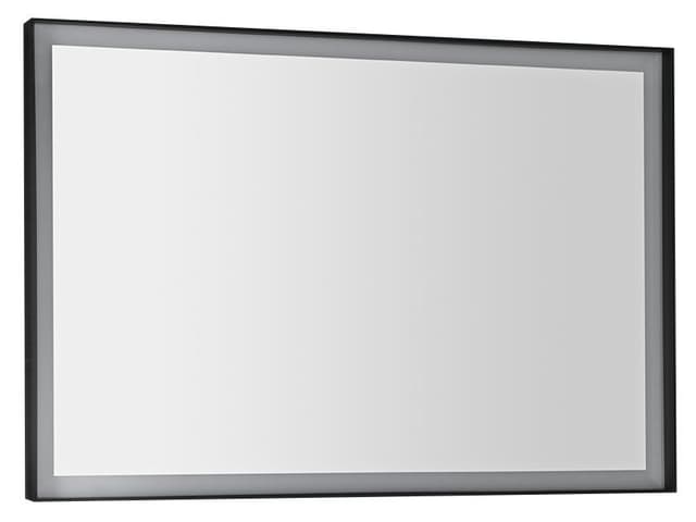 SORT lustro z oświetleniem LED 100x70cm, czarny mat