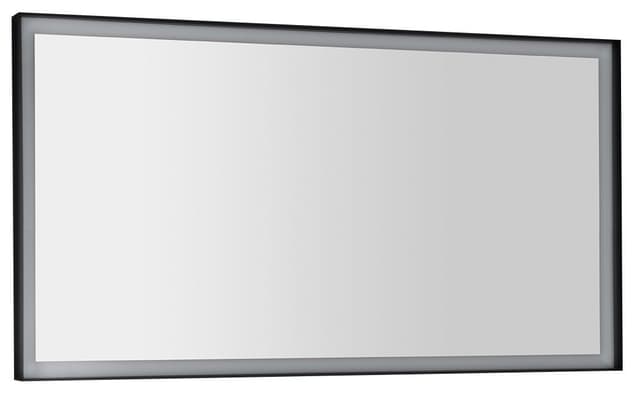 SORT lustro z oświetleniem LED 120x70cm, czarny mat