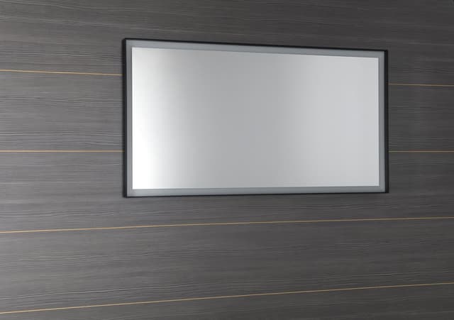 SORT lustro z oświetleniem LED 120x70cm, czarny mat