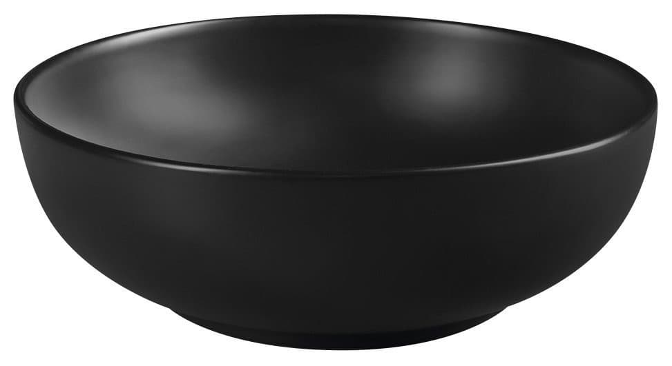 RONDANE umywalka ceramiczna nablatowa Ø 41cm, czarny mat