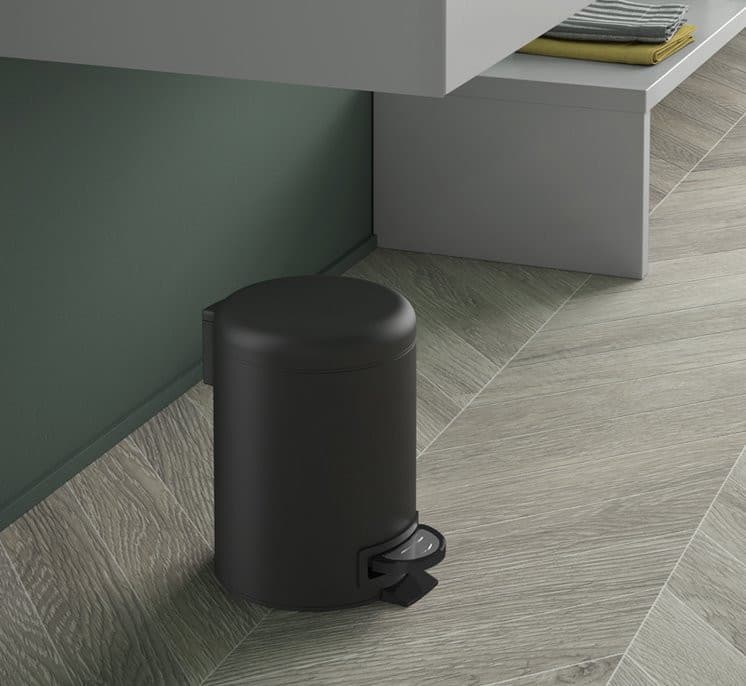 POTTY kosz na śmieci 3l, Soft Close , czarny mat