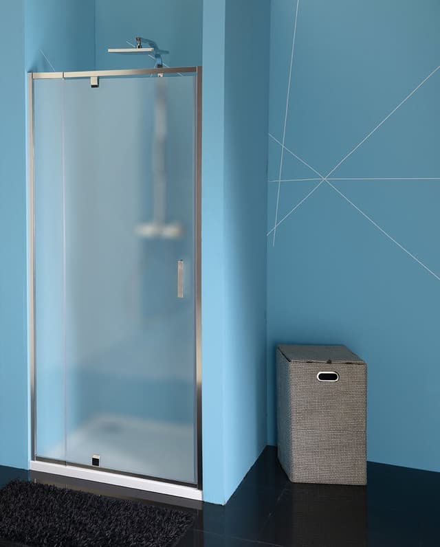 EASY drzwi prysznicowe obrotowe 880-1020mm, szkło brick