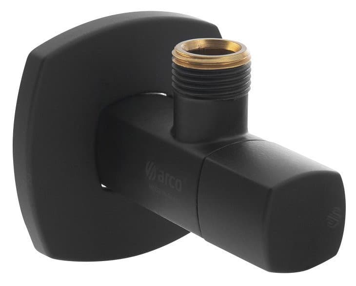 ARCO zawór kątowy A-80 1/2 &quot;x3/8&quot;, anticalc, czarny