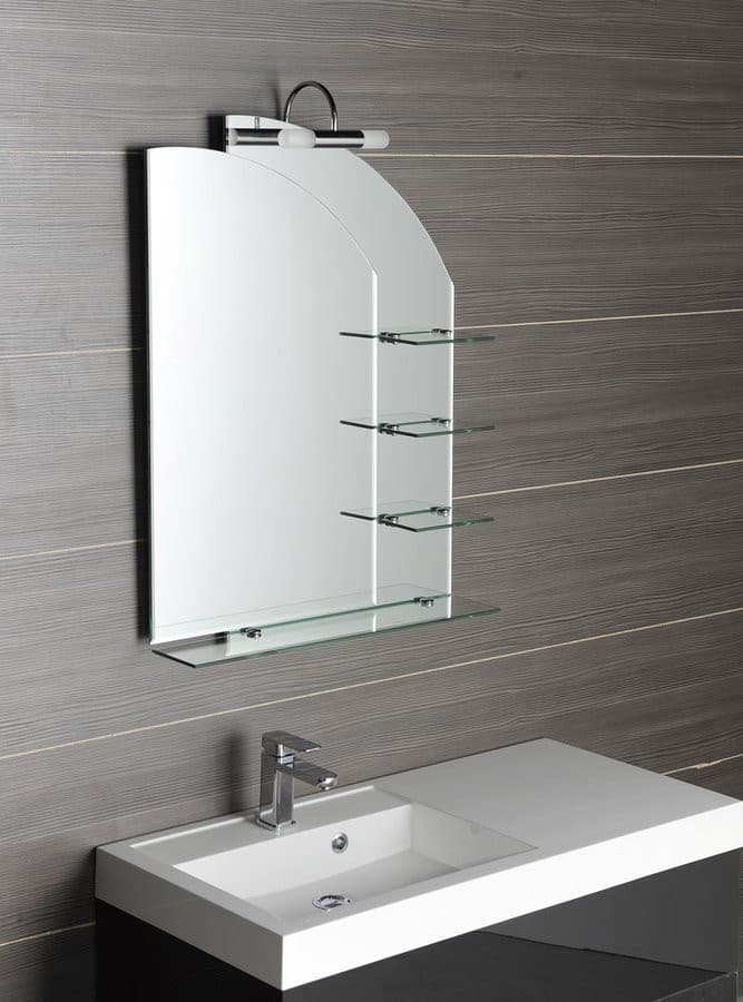 Lustro WEGA z półkami 65x90cm