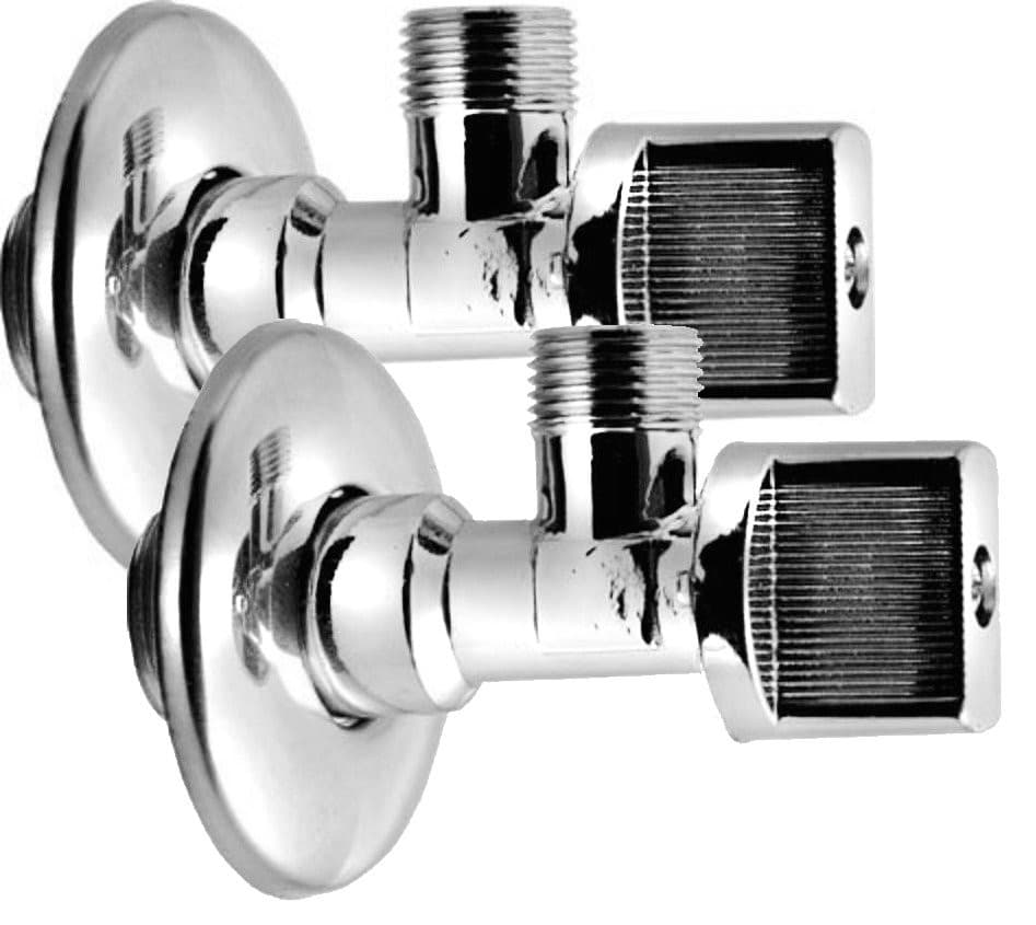 Zawór kulowy narożny 1/2 &quot;x3/8&quot;, para, chrom