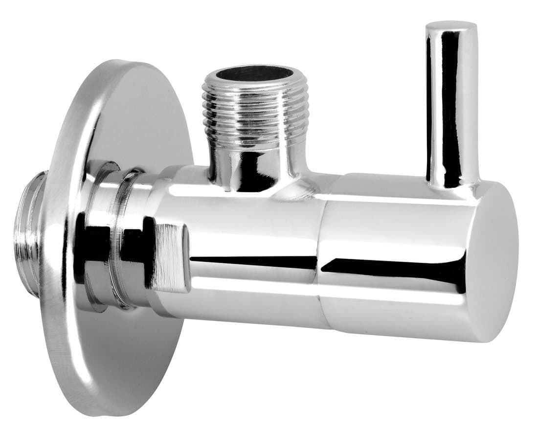 Zawór narożny 1/2 &quot;x3/8&quot;, okrągły, chrom