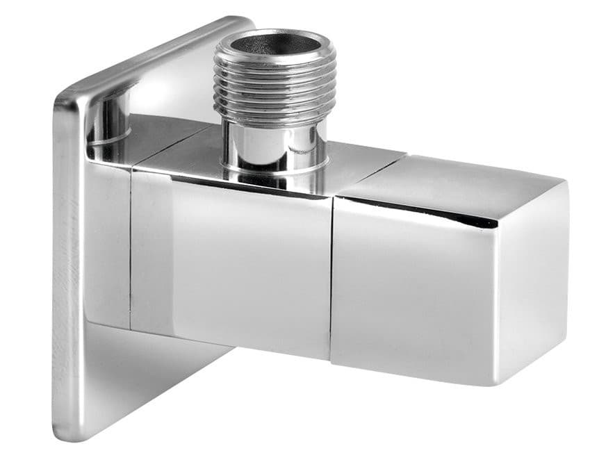 Zawór narożny 1/2 &quot;x3/8&quot;, kwadratowy, chrom
