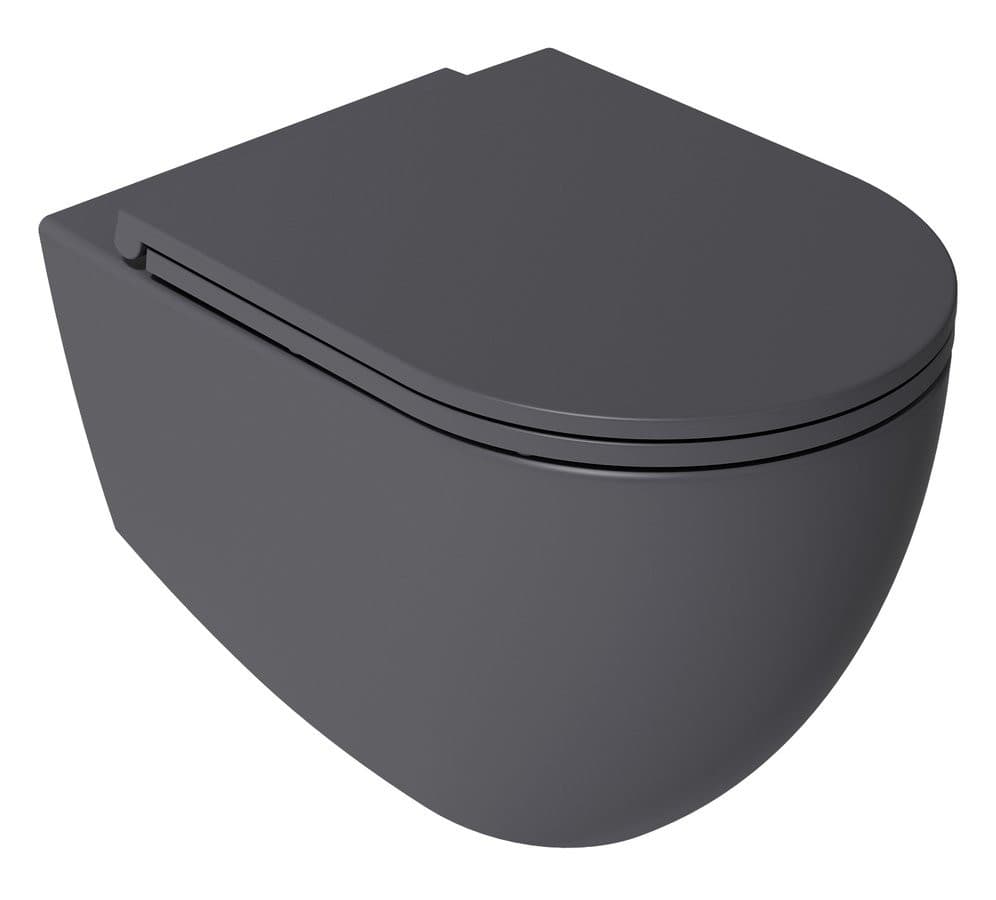 INFINITY Deska WC SLIM, Soft Close, Easy Take, antracyt