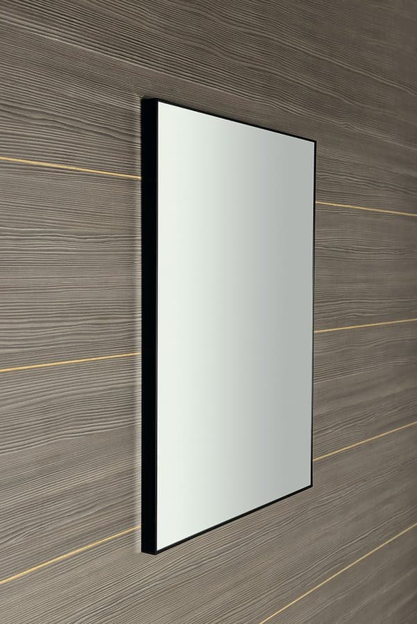 AROWANA Lustro w ramie, 60x80cm, czarny mat