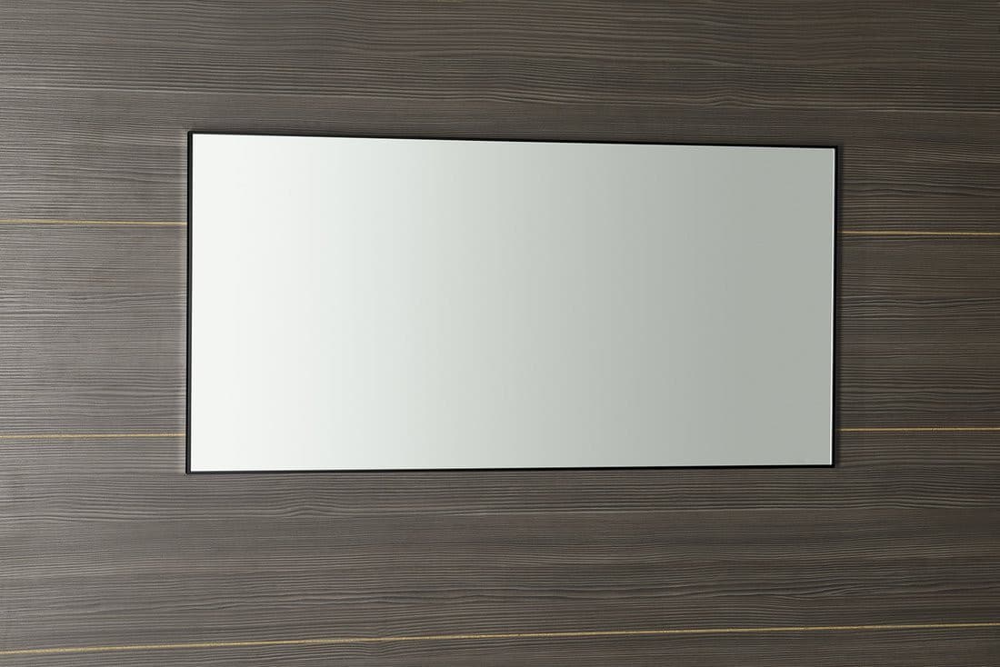AROWANA lustro w ramie, 100x50cm, czarny mat