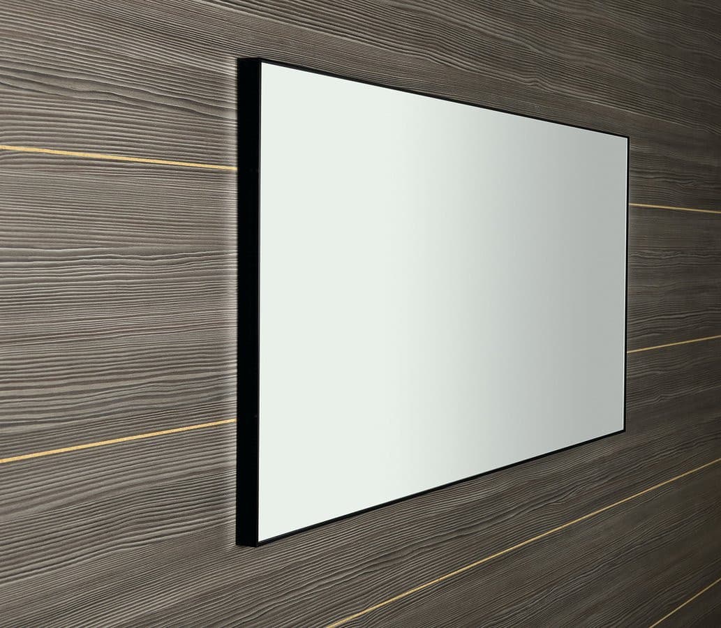 AROWANA Lustro w ramie, 120x60cm, czarny mat