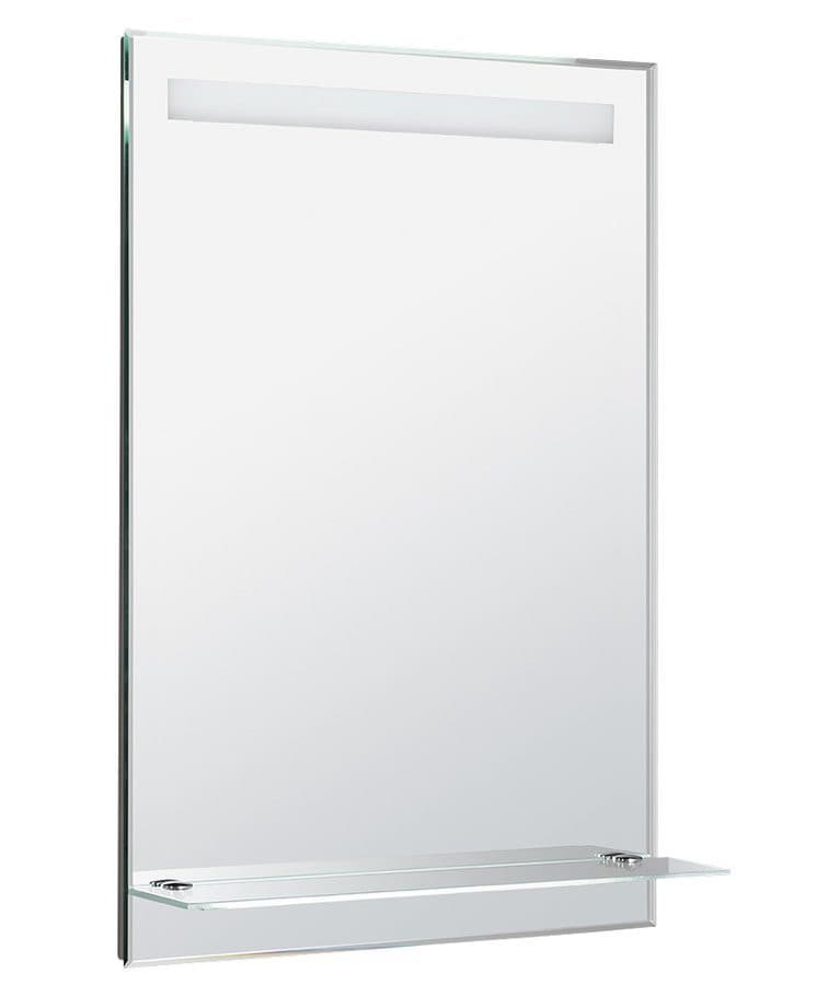 Lustro z oświetleniem LED i półką 60x80cm, wyłącznik