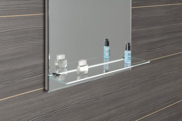 Lustro z oświetleniem LED i półką 60x80cm, wyłącznik