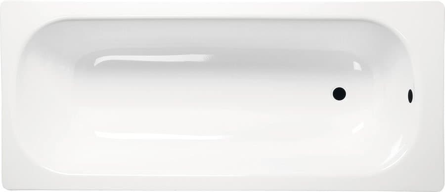 Prostokątna wanna emaliowana 150x70x39cm, biała