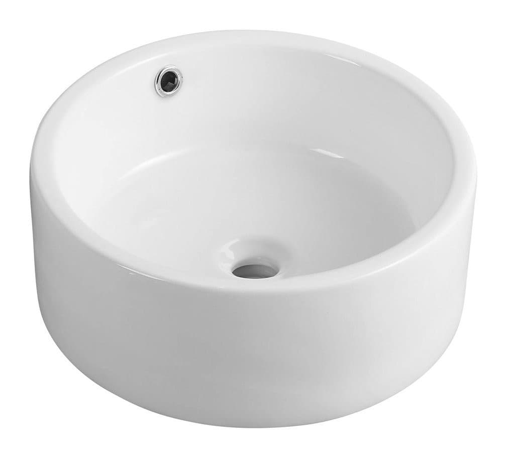 Umywalka ceramiczna nablatowa średnica 42cm, biały