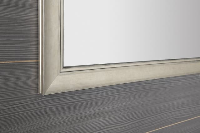 CORONA lustro w drewnianej ramie 62,8x102,8cm, szampan