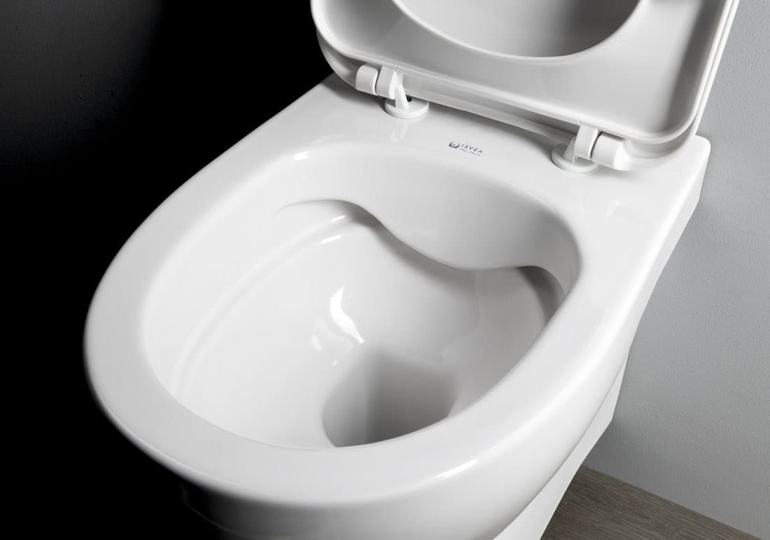ABSOLUTE WC miska zawieszana, Rimless, 35x50cm, biała