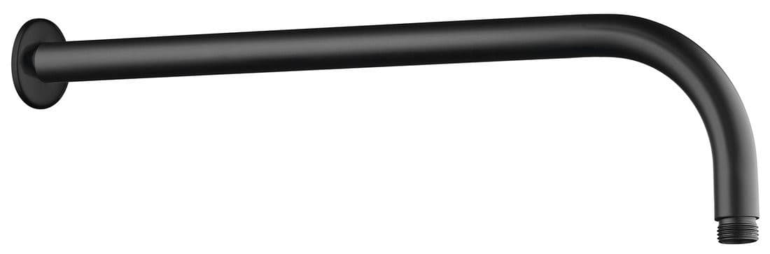Ramię prysznicowe okrągłe, 405mm, czarny mat
