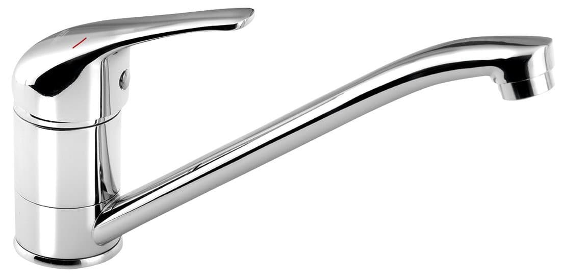 HOFFER bateria kuchenna, 221mm, obrotową wylewką, chrom