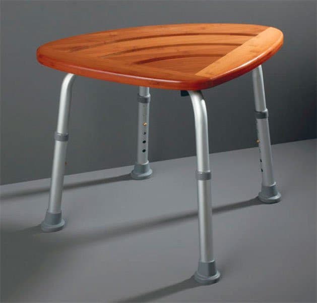 Taboret łazienkowy, bambus