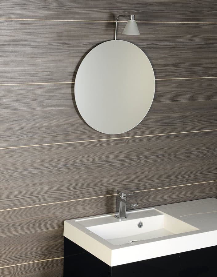 Lustro ze ściętą krawędzią okrągłe ø 80cm, CU free