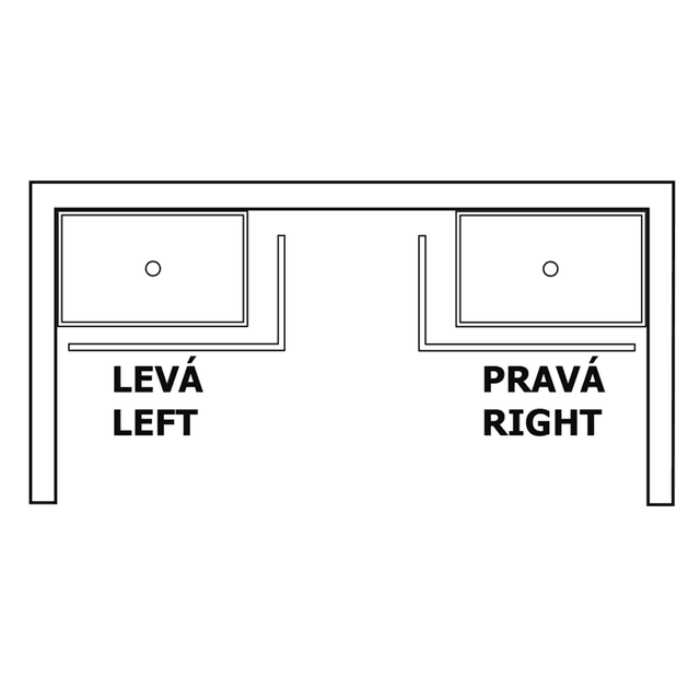 VARESA 100x80 obudowa narożna, lewa