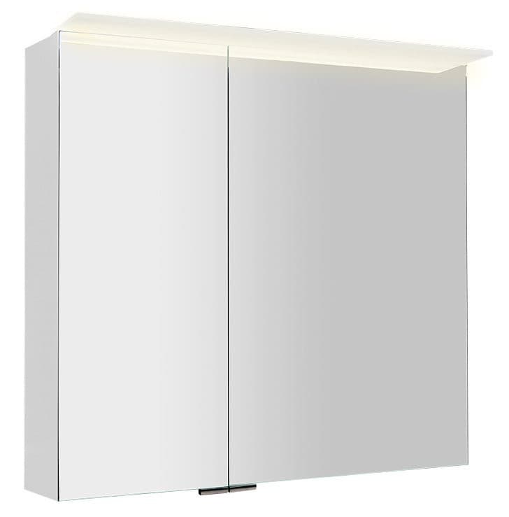 LINEX szafka z lustrem,oświetlenie LED, 80x70x15cm, biała