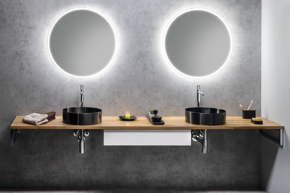 VISO okrągłe lustro z oświetleniem LED, ø 80cm