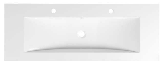 YUKON umywalka kompozytowa podwójna 120x45cm, 2biały