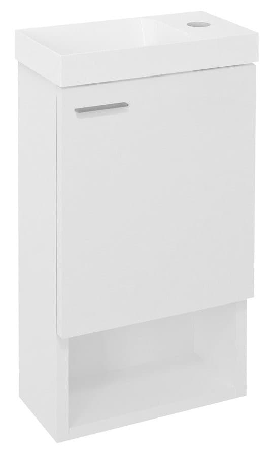 LATUS XI szafka pod umywalkę 30x53x16,5cm, biały połysk
