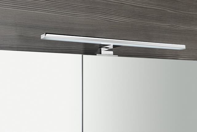 MIRRÓ szafka z lustrem, oświetlenie LED, 80x70x16cm, biała