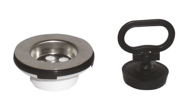 Sitko spustowe zlewozmywakowe 6/4&quot;, korek z uchem