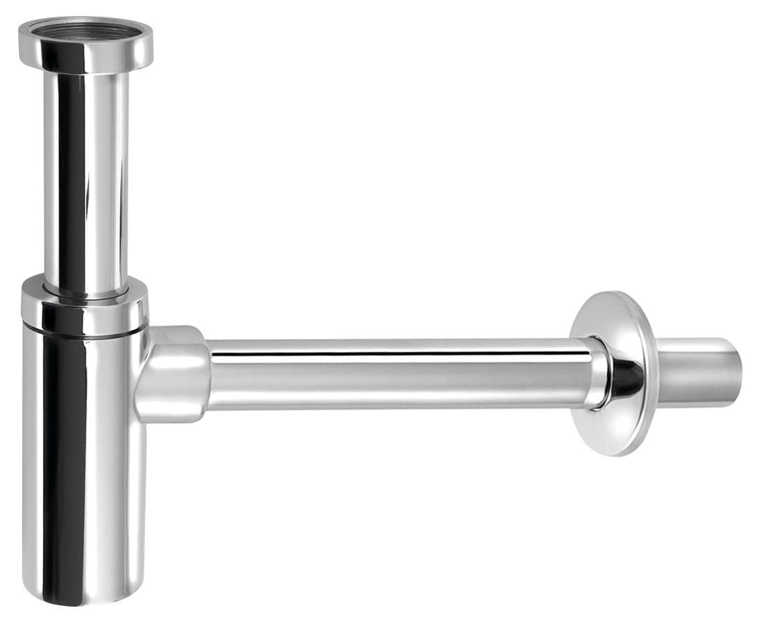 Syfon umywalkowy 5/4&quot;, odpływ 32 mm, okrągły, chrom