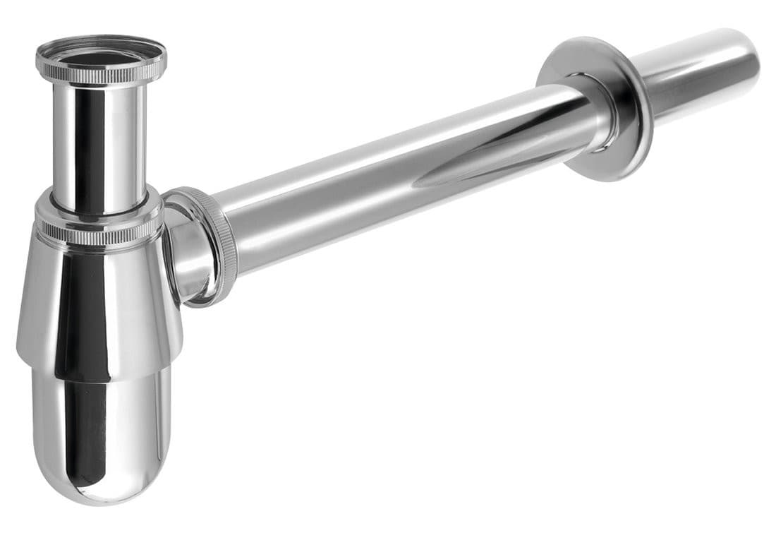 Syfon umywalkowy 5/4&quot;, DN32, niski, chrom