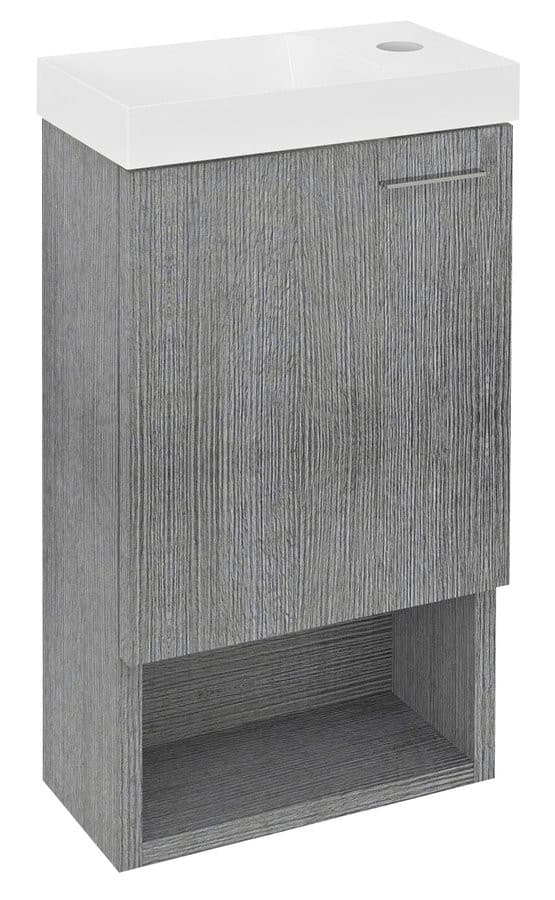 LATUS XI szafka umywalkowa 30x53x16,5cm, dąb srebrny