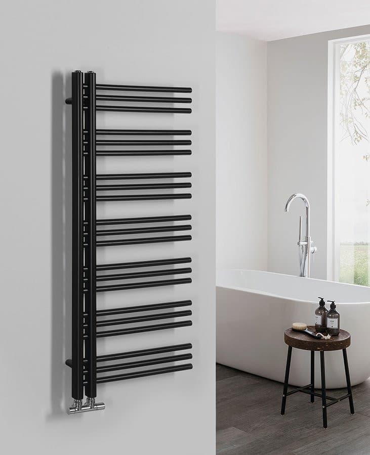 DORLION grzejnik łazienkowy 500x1200mm, czarny mat