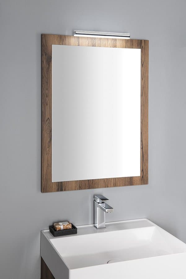 NIROX lustro w ramie 60x80cm, dąb Collingwood