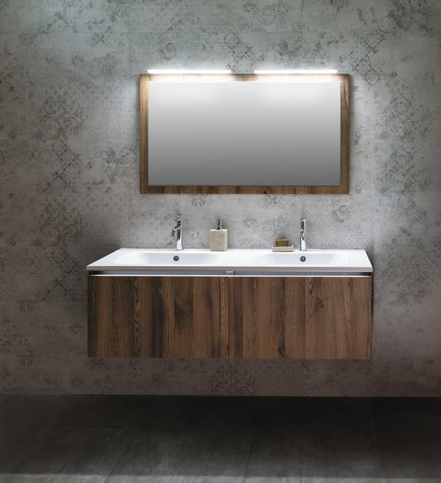 NIROX lustro w ramie 120x70cm, dąb Collingwood