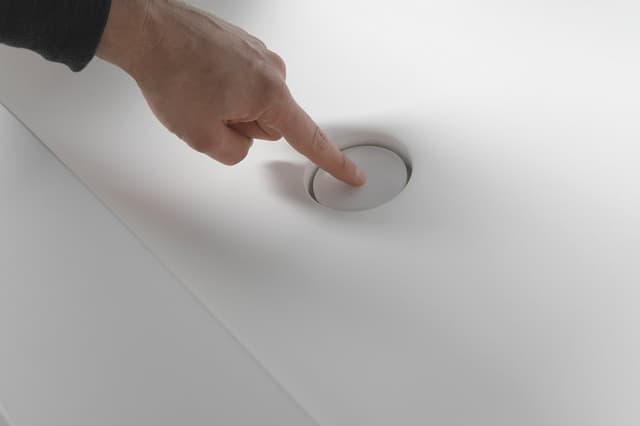 EMICO umywalka, 140x50 cm, wersja L, Rockstone biały mat