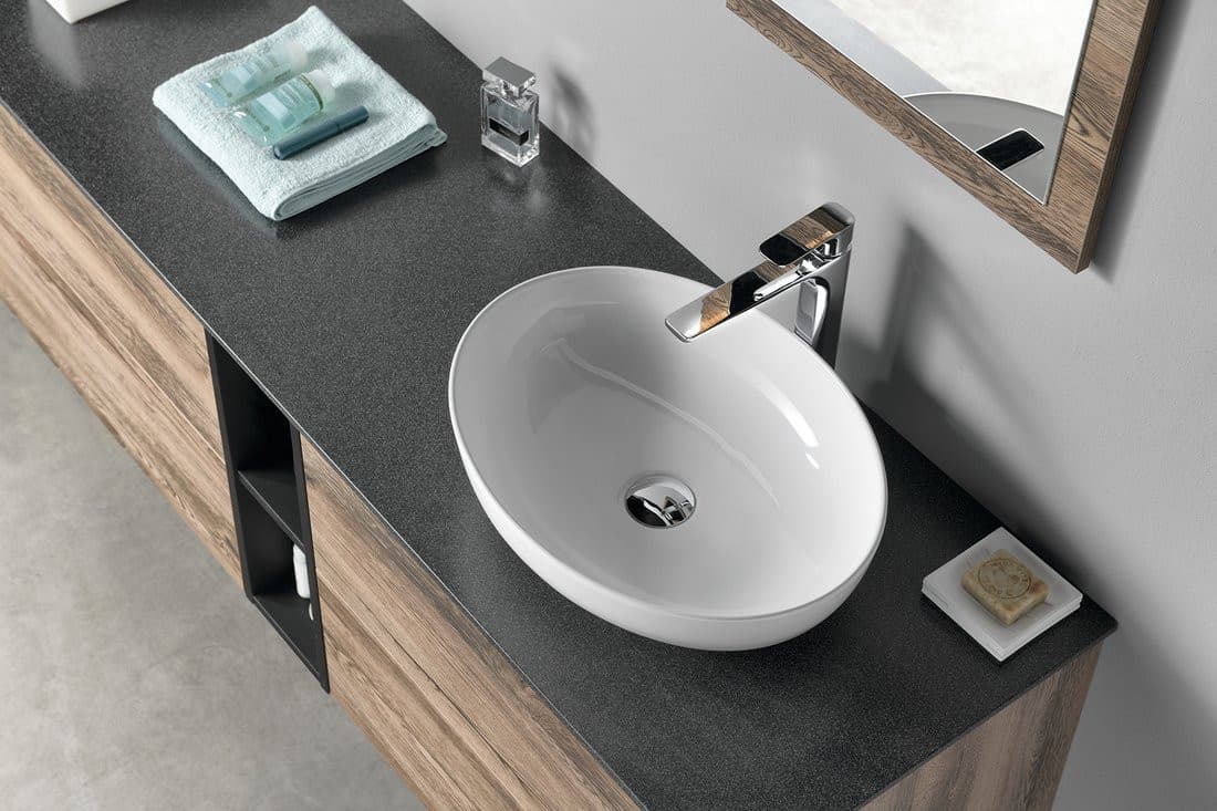 TREOS blat 966x513 mm, Rockstone, biały mat