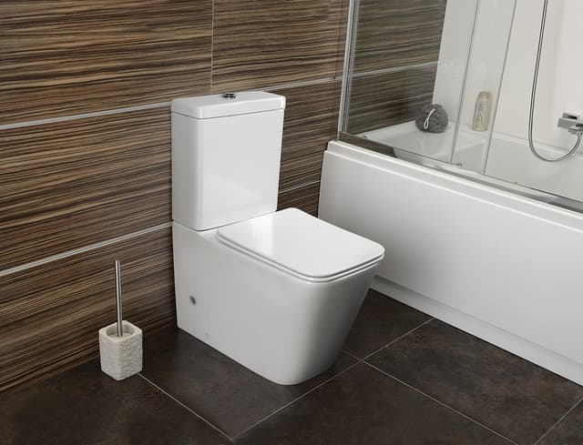 PORTO RIMLESS kompakt WC, odpływ poziomy/pionowy, biały