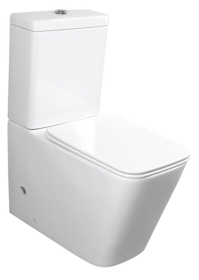 PORTO RIMLESS kompakt WC, odpływ poziomy/pionowy, biały