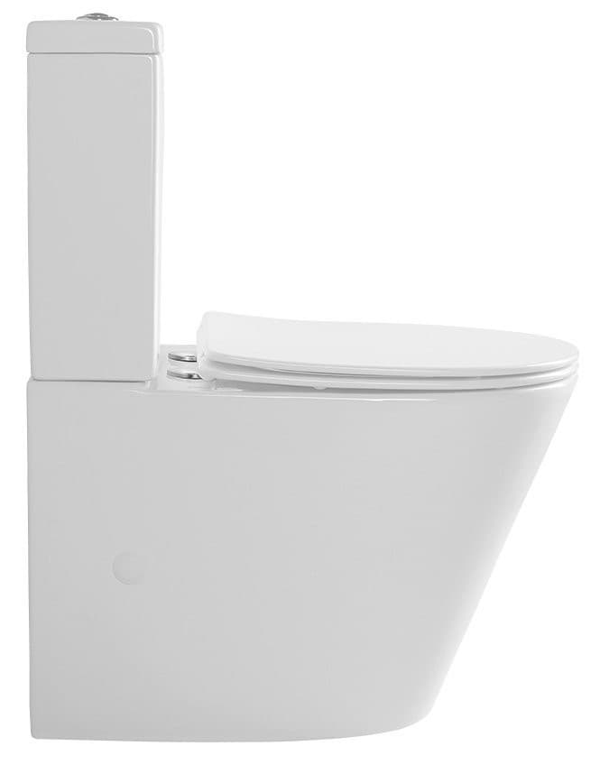 PACO RIMLESS kompakt WC, odpływ pionowy/poziomy, biały