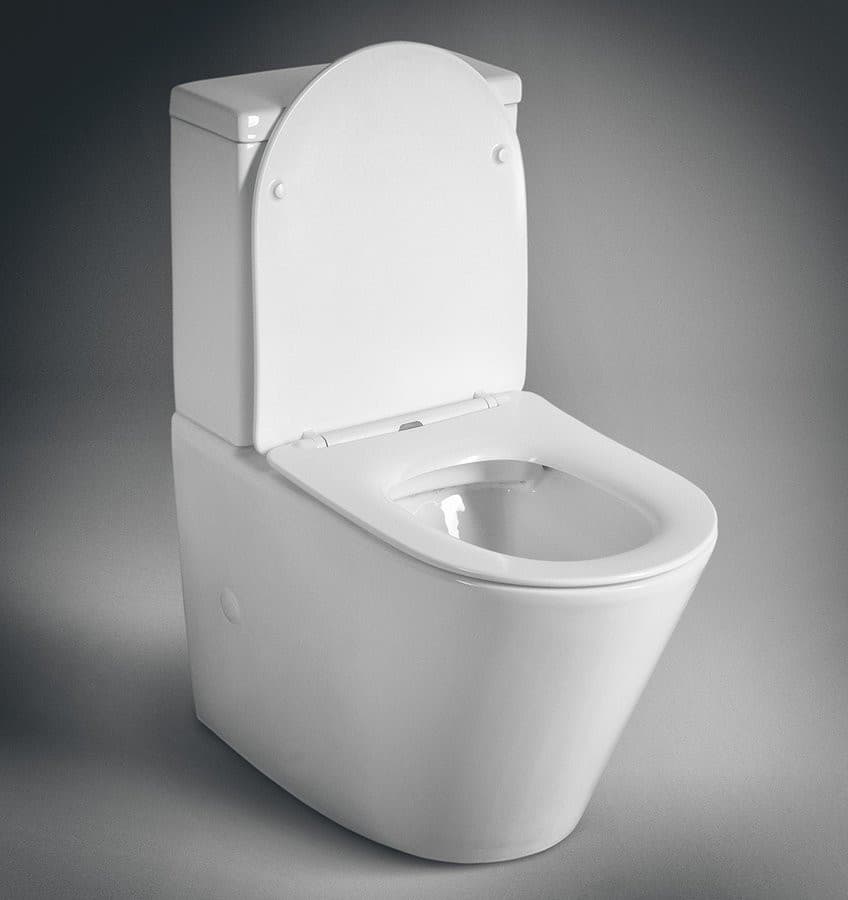 PACO RIMLESS kompakt WC, odpływ pionowy/poziomy, biały