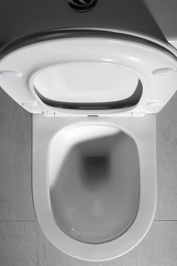 PACO RIMLESS kompakt WC, odpływ pionowy/poziomy, biały